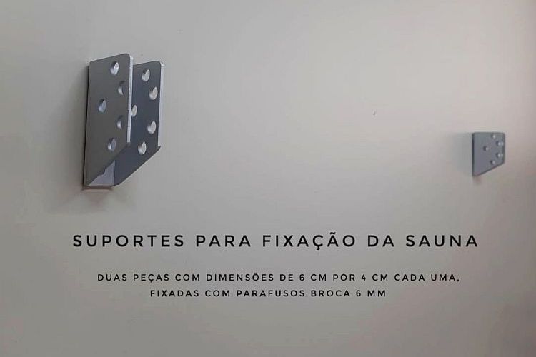 Detalhe dos suportes em alumínio Detalhe dos suportes em alumínio